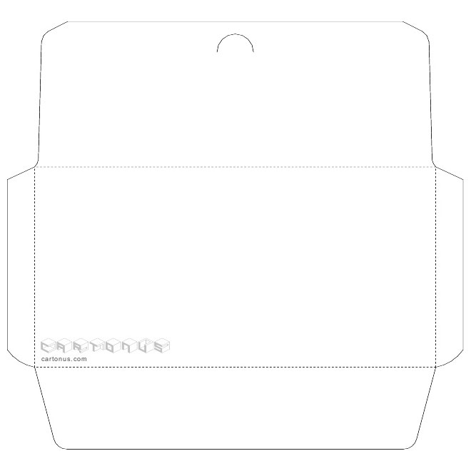 660x660 Envelope Vector Carton Template