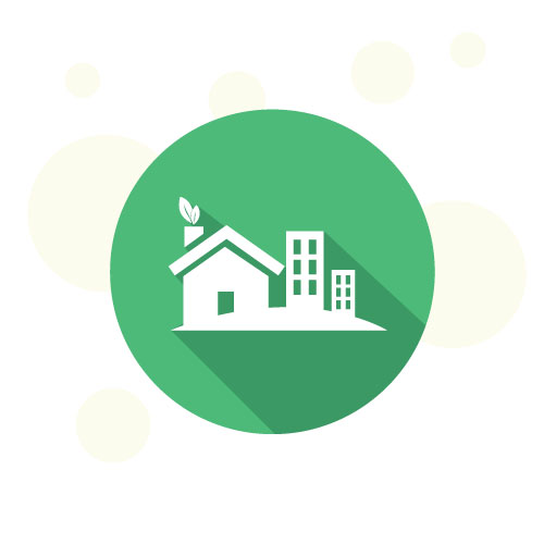 500x500 Flat Environment Icon Vector Design