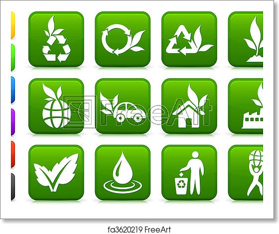 560x470 Free Art Print Of Greener Environment Icon Collection Original