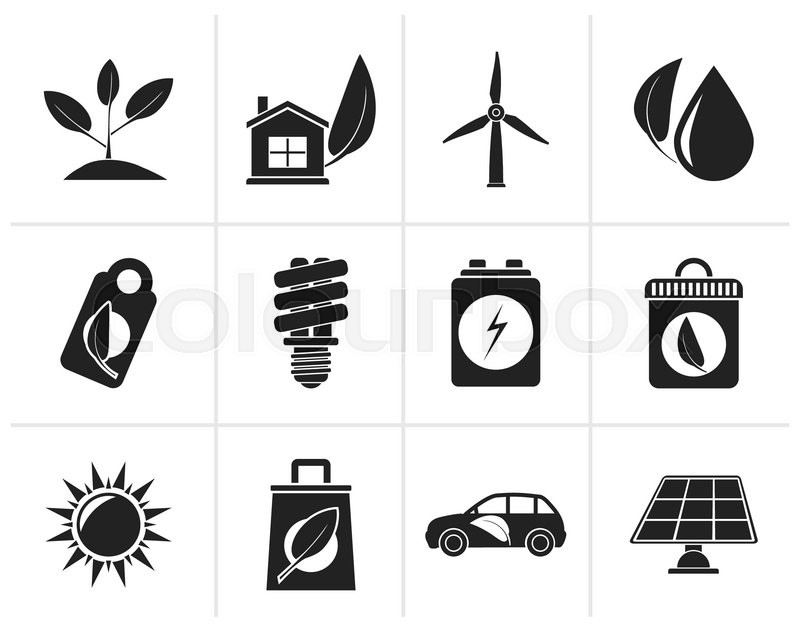 800x629 Black Green And Environment Icons