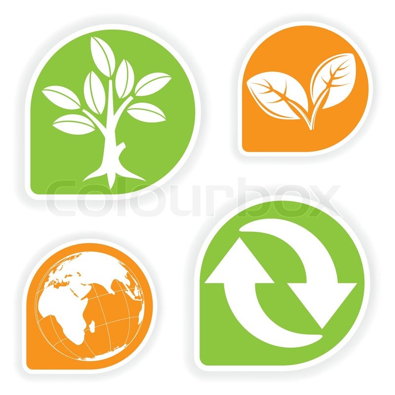 800x800 Collect Sticker With Environment Icon, Stock Vector Colourbox