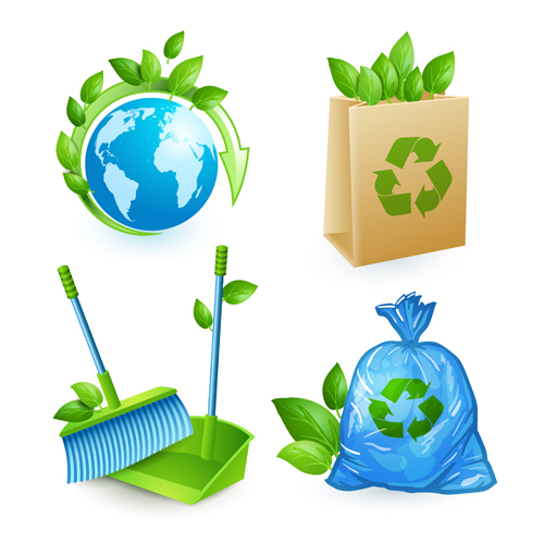 500x500 Ecology With Environmental Icons Vector Free Download