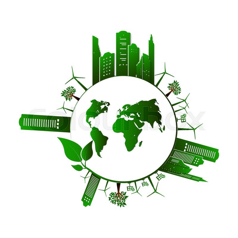 800x800 Go Green Design Template Environment Stock Vector Colourbox