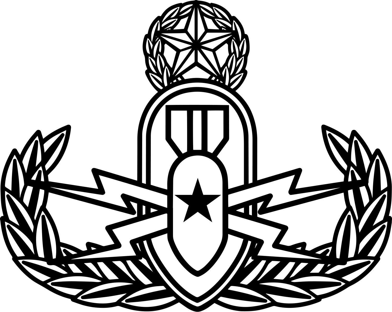 1500x1196 Master Eod Badge Vinyl Decal Products Vinyl Decals, Custom