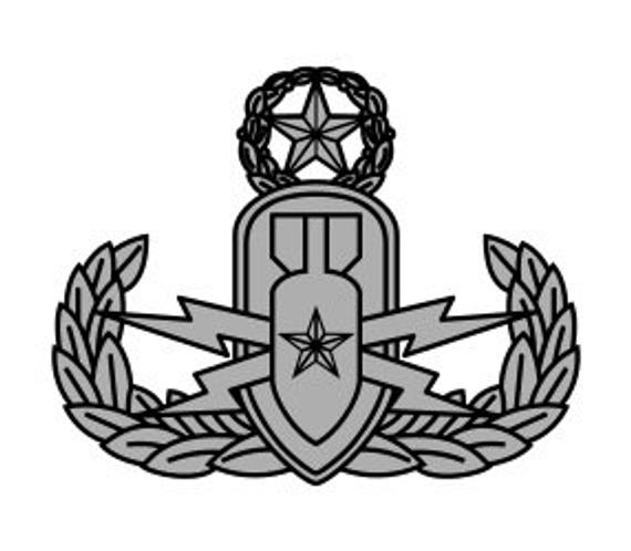 570x498 Us Army Master Explosive Ordnance Disposal Badge Vector Etsy