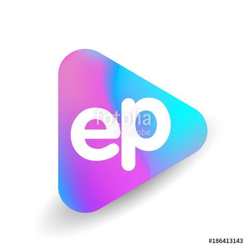 Letter Ep Logo In Triangle Shape And Colorful Background, Letter 500x500 Letter Ep Logo In Triangle Shape And Colorful Background, Letter