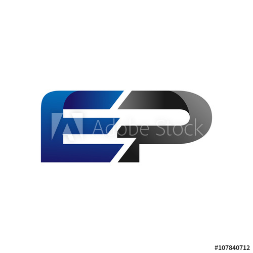 Modern Simple Initial Logo Vector Blue Grey Ep 500x500 Modern Simple Initial Logo Vector Blue Grey Ep