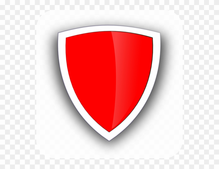 880x678 Shield Red And White Vector Clipart