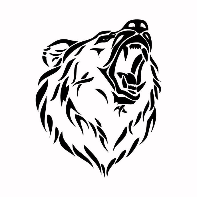 690x690 Grizzly Bear Graphics Design Dxf Png