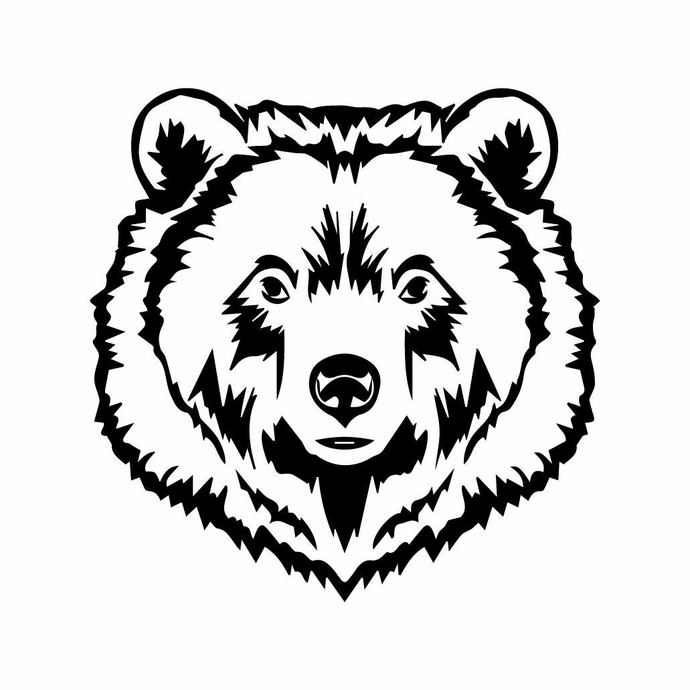 690x690 Grizzly Bear Graphics Design Dxf Png