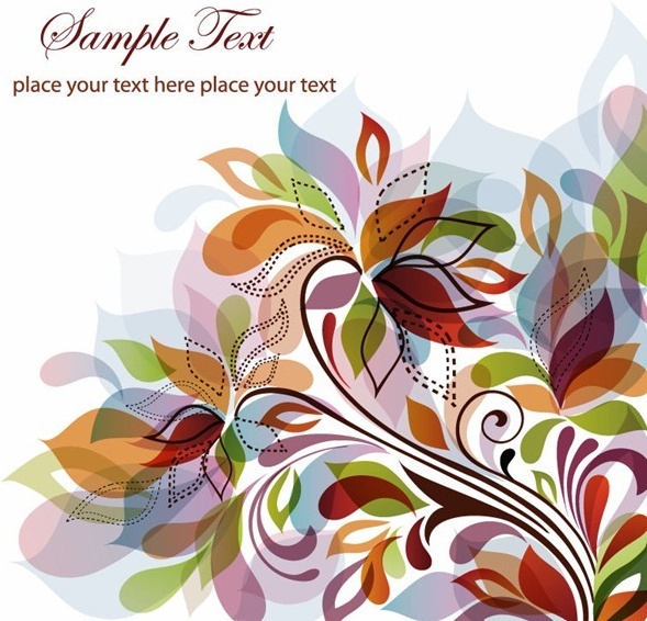589x566 Vector Abstract Floral Free Vector Free Download Vector
