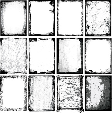 364x368 Vector Grunge Frame Free Vector Download