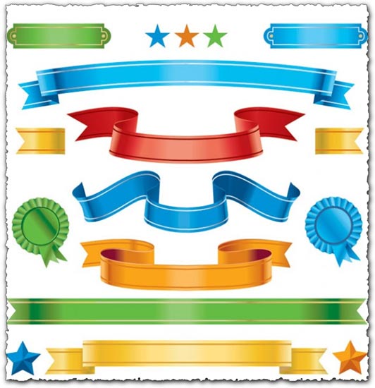 532x550 Vector Ribbons
