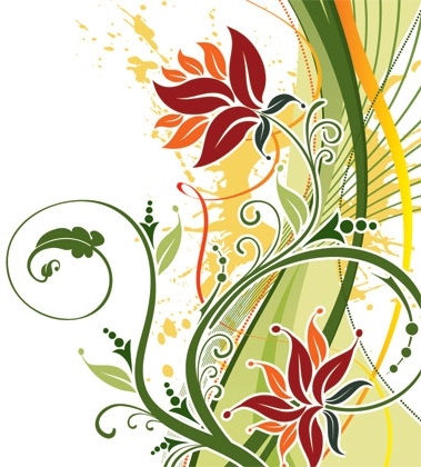 379x420 Fashion Floral Background Vector Free Vector In Encapsulated