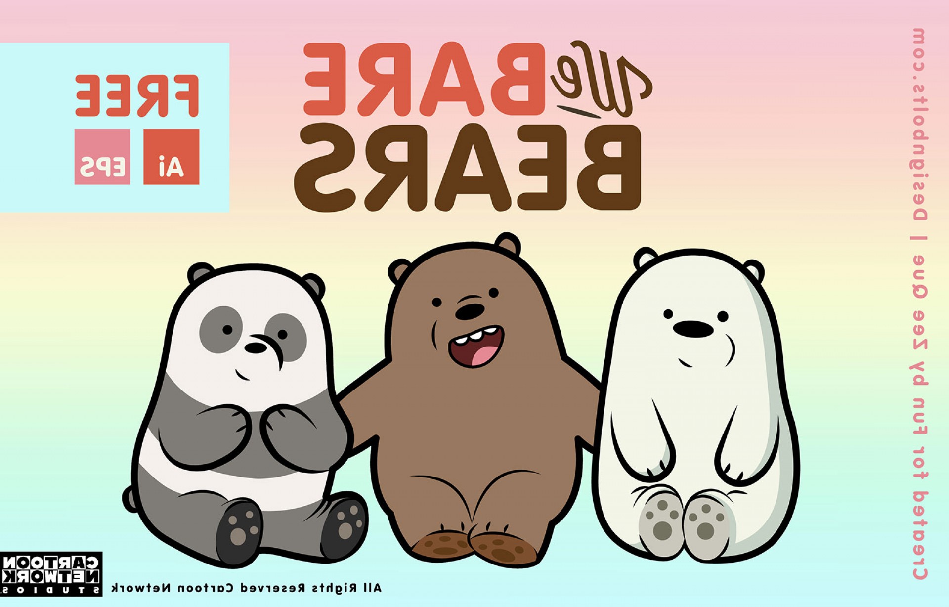 1920x1228 We Bare Bears Desktop Mobile Wallpapers Vector Hoodamathrun