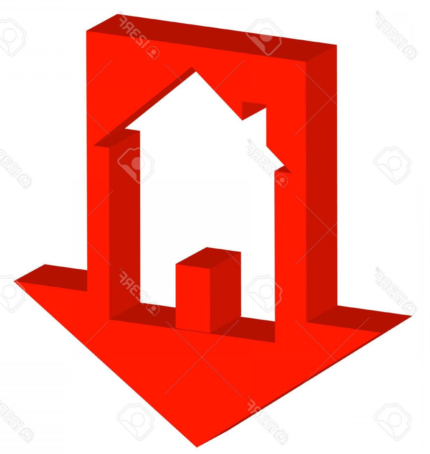 Photod Red Down Arrow With House Inside Crashing Housing Market 1476x1560 Photod Red Down Arrow With House Inside Crashing Housing Market