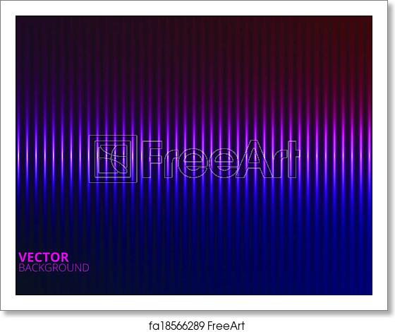 560x470 Free Art Print Of Vector Illustration Of A Violet Music Equalizer
