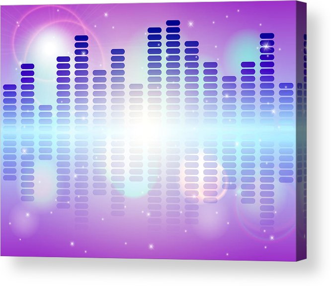 666x575 Music Equalizer Vector Illustration Acrylic Print