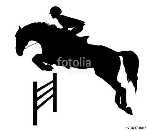 Equestrian Sport, Show Jumping, Eventing A Silhouette Of A Rider 500x445 Equestrian Sport, Show Jumping, Eventing A Silhouette Of A Rider