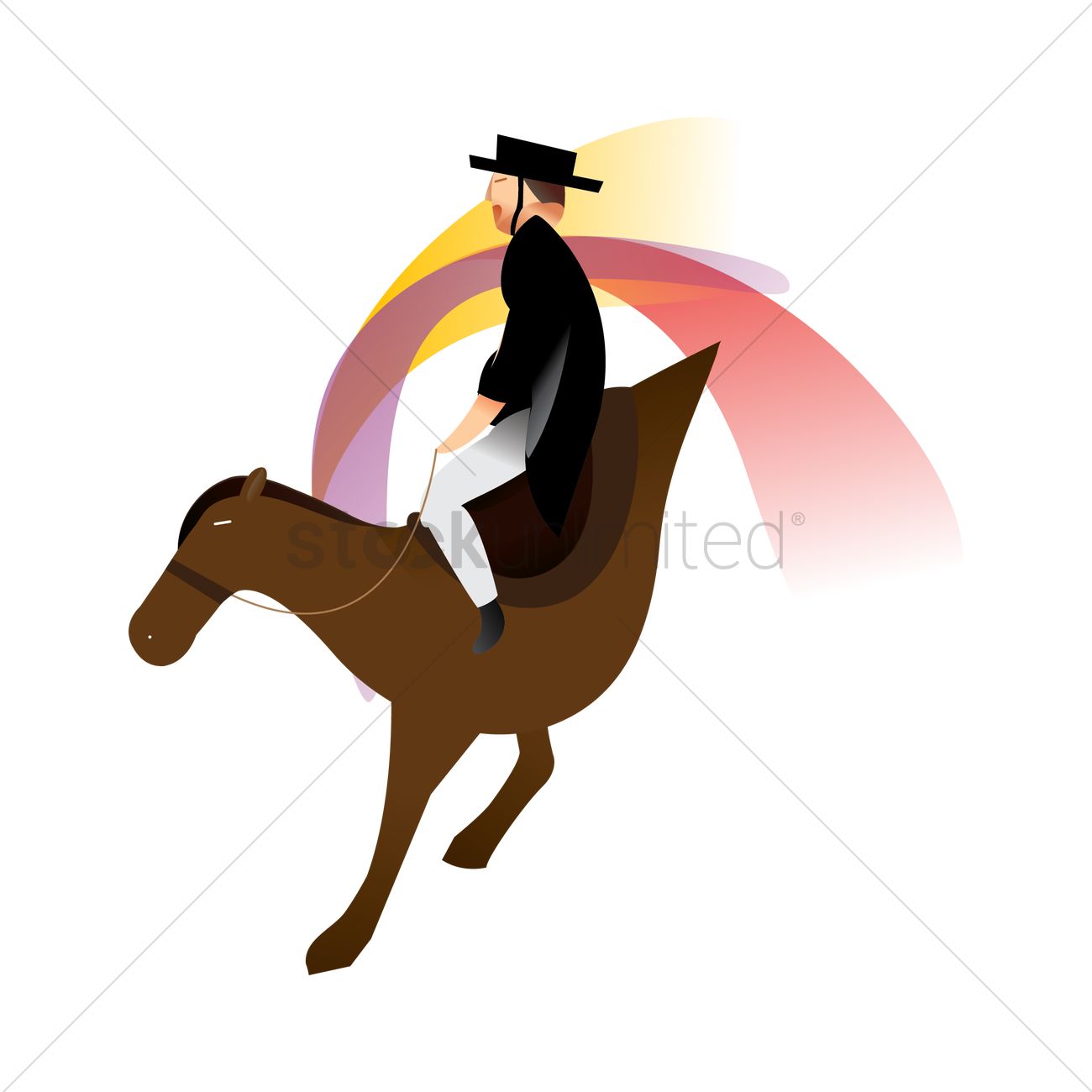 Artistic Design Of An Equestrian Vector Image 1300x1300 Artistic Design Of An Equestrian Vector Image