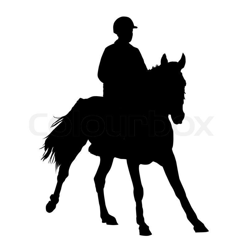 Jockey On A Horse Vector Illustration Stock Vector Colourbox 800x800 Jockey On A Horse Vector Illustration Stock Vector Colourbox