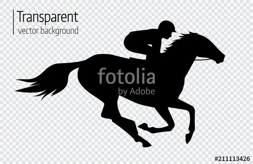 Vector Illustration Of Race Horse With Jockey Black Isolated 500x325 Vector Illustration Of Race Horse With Jockey Black Isolated