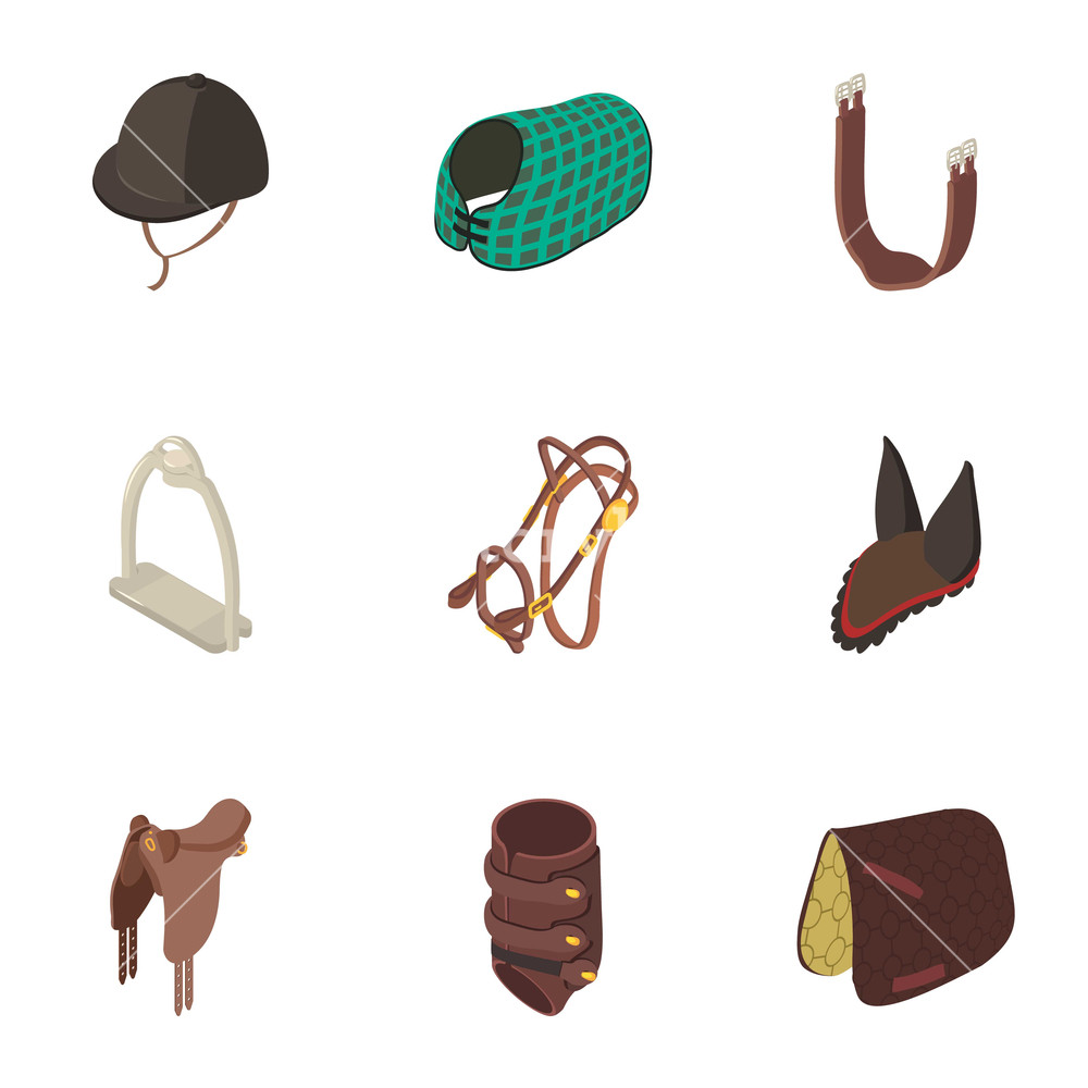 Equestrian Icons Set Isometric Set Of Equestrian Vector Icons 1000x1000 Equestrian Icons Set Isometric Set Of Equestrian Vector Icons