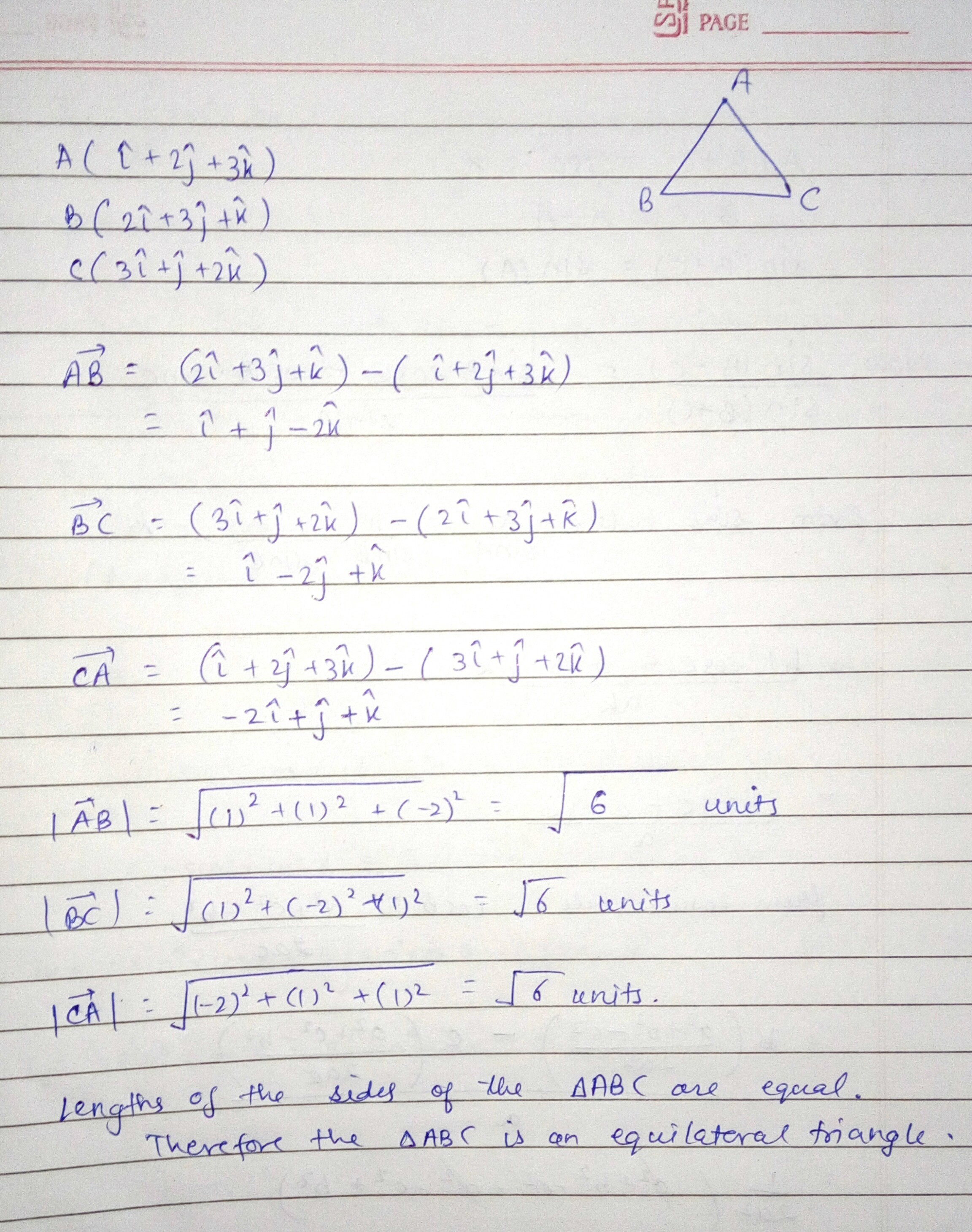 If The Position Vector Of The Vertices Of A Triangle Are A Vcector 2304x2919 If The Position Vector Of The Vertices Of A Triangle Are A Vcector