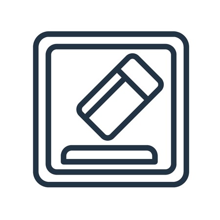 450x450 Eraser Icon Vector Isolated On White Background, Eraser