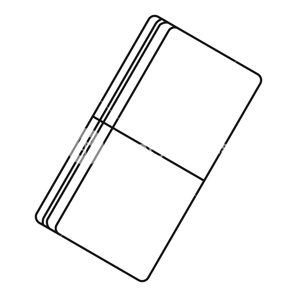 1000x1000 Eraser Icon Outline Illustration Of Eraser Vector Icon For Web