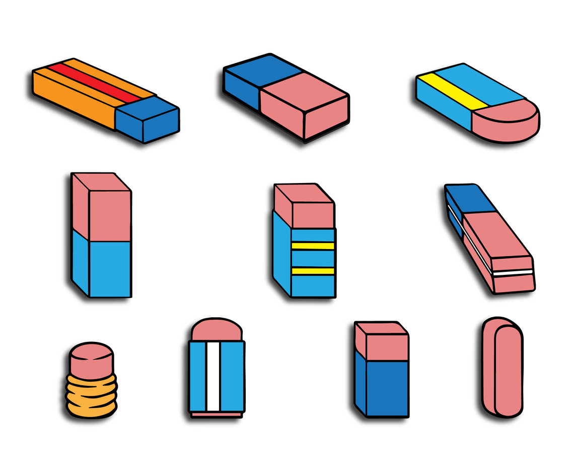 1136x936 Eraser Vector Pack Vector Art Graphics