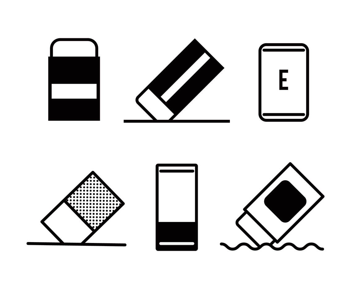 1136x936 Eraser Vector Set Vector Art Graphics