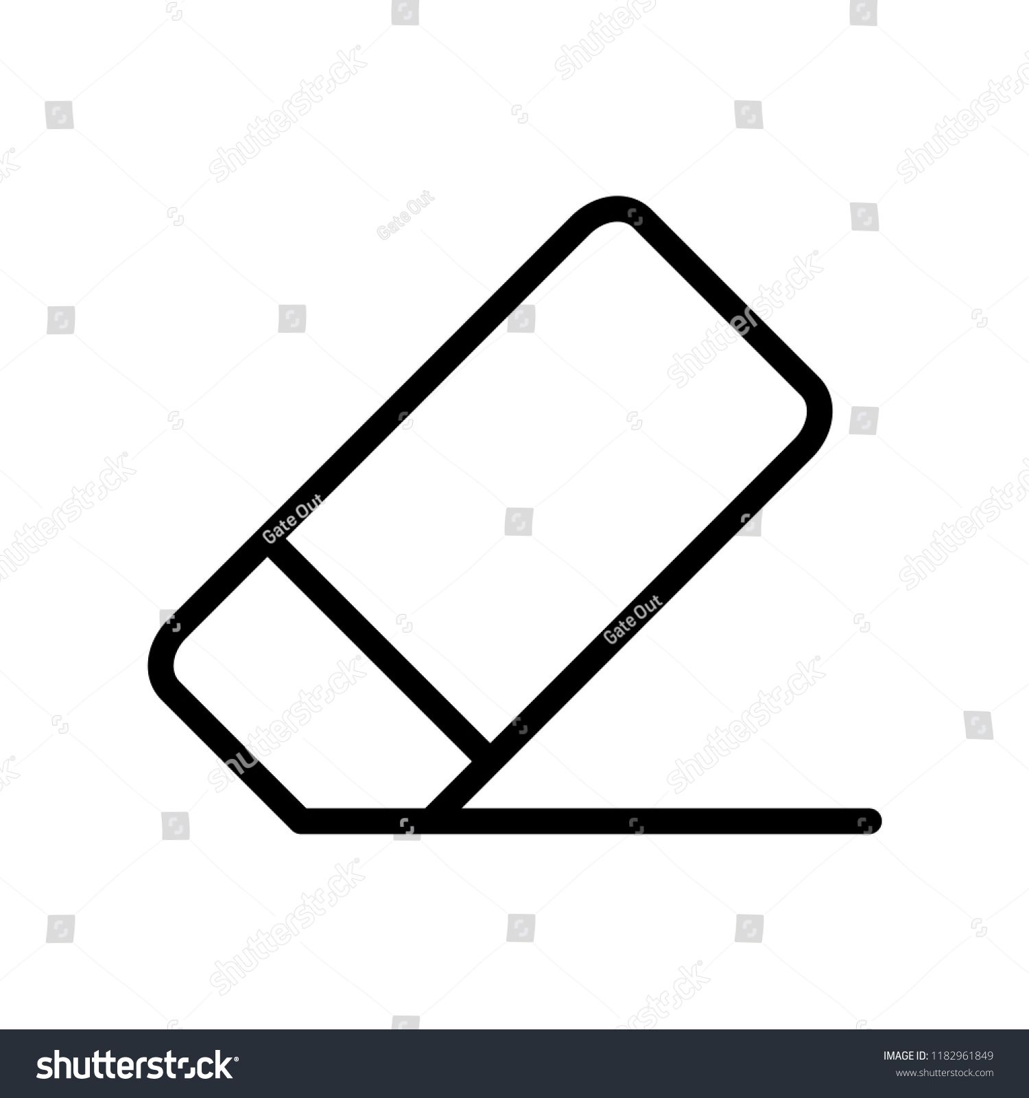 1500x1600 Eraser Icon Flat Vector