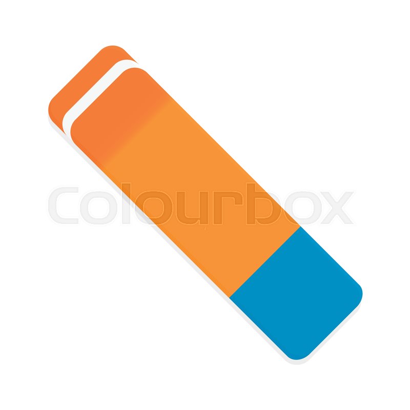 800x800 Eraser Vector Isolated Rubber And Stock Vector Colourbox