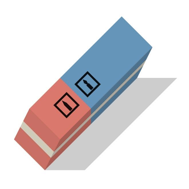660x660 Eraser Vector Image