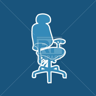 400x400 Office Ergonomic Chair Free Vector Image Vector Artwork