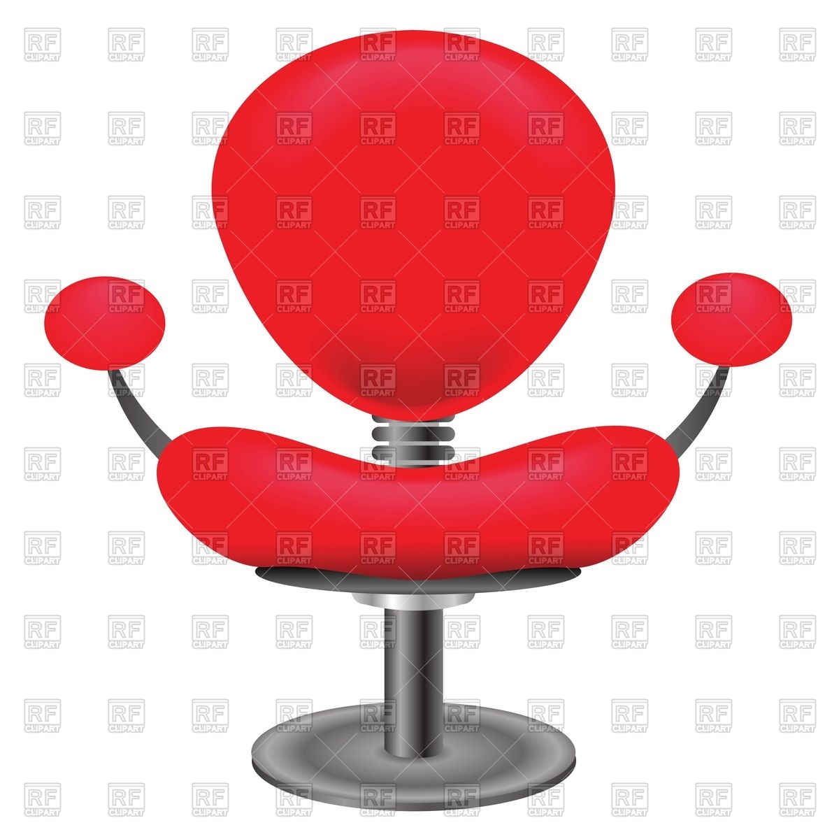 1200x1200 Red Ergonomic Office Armchair Vector Image Of Business, Finance