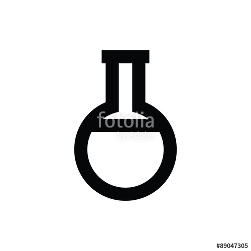 500x500 Erlenmeyer Flask Vector Icon Stock Image And Royalty Free Vector