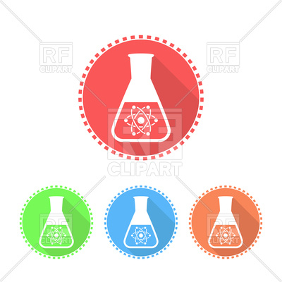 400x400 Simple Icons Of Conical Flask Vector Image Of Healthcare, Medical