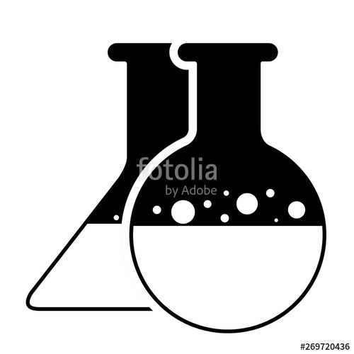 500x500 Isolated Boiling And Erlenmeyer Flasks Icon