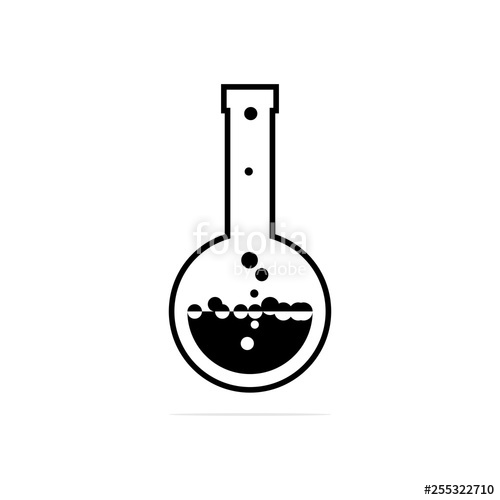 500x500 Erlenmeyer Flask Icon Vector Concept Illustration For Design
