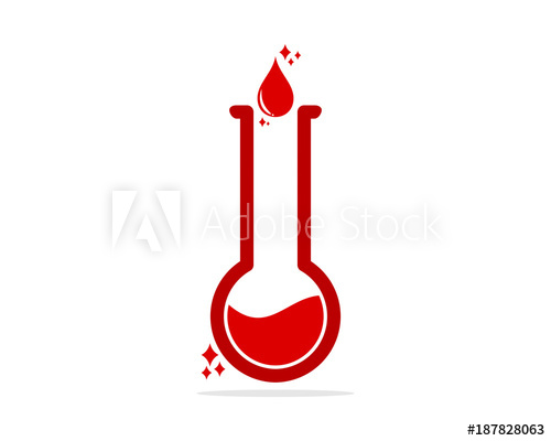 500x400 Red Droplets Blood Chemical Chemist Erlenmeyer Flask Scientist