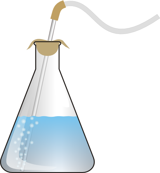 552x597 Bubbling Erlenmeyer Clip Art