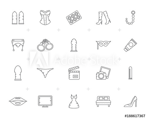 500x405 Line Sex Shop, Erotic And Temptation Icons