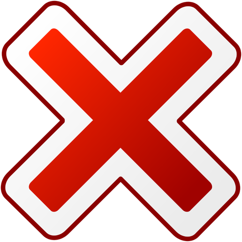 500x500 Red Round Error Warning Vector Icon