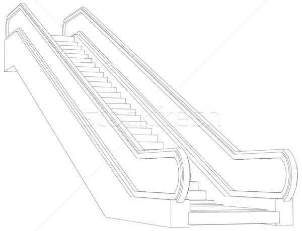 600x460 Escalator Stock Vectors, Illustrations And Cliparts Stockfresh