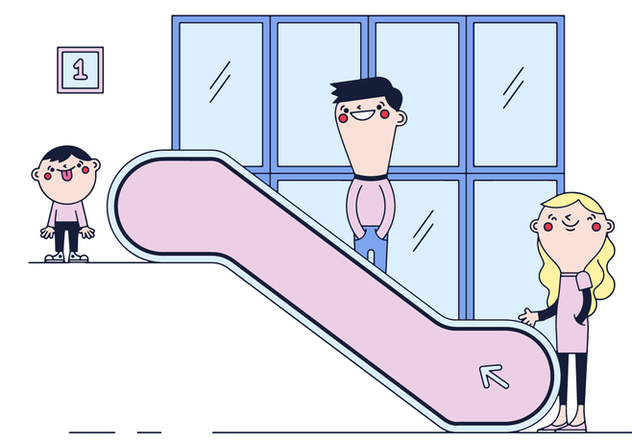 632x443 Free Escalator Vector Free Vector Download Cannypic