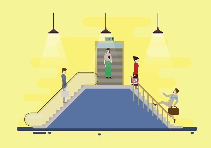 700x490 Escalator Free Vector Art