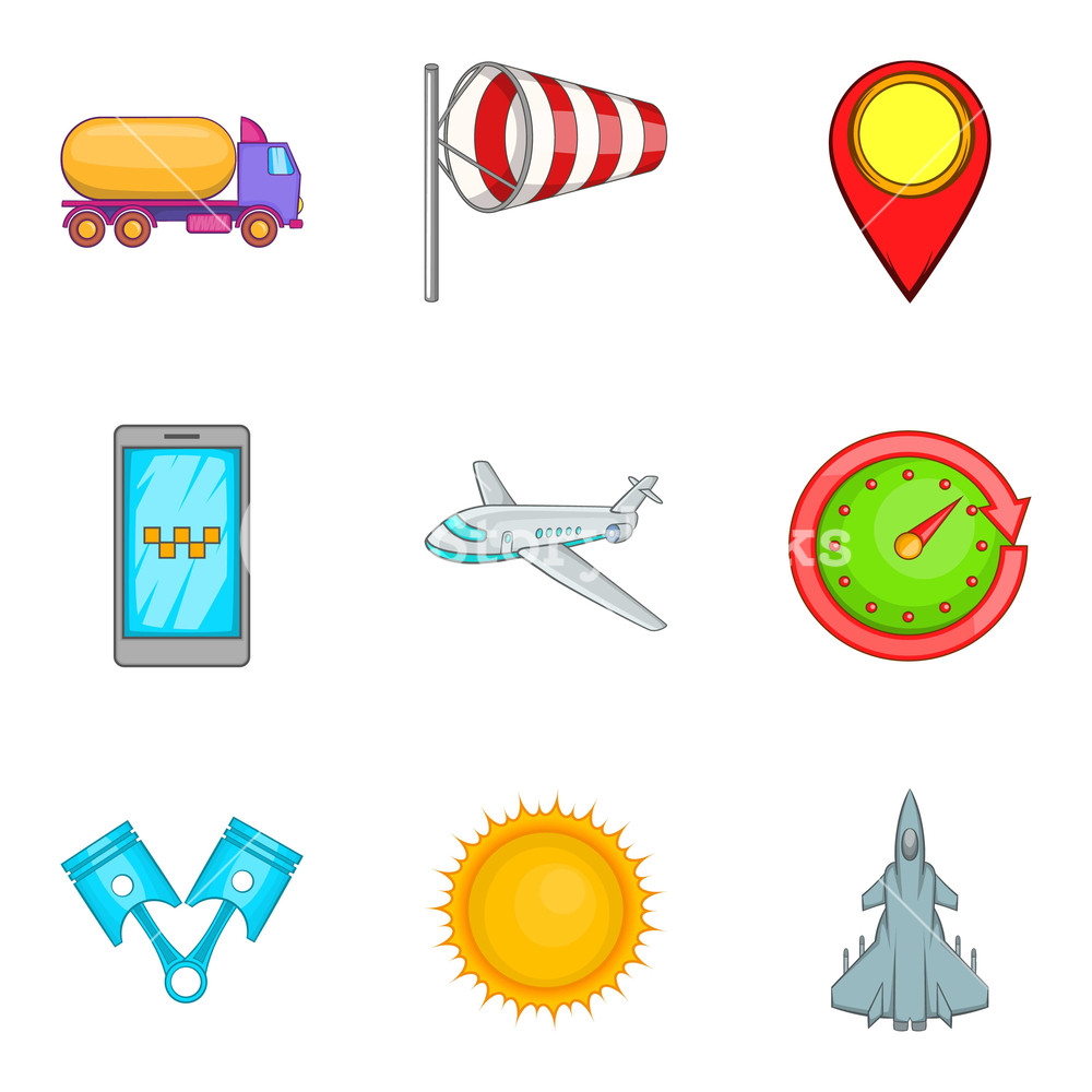 1000x1000 Escape Icons Set Cartoon Set Of Escape Vector Icons For Web