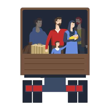 450x450 Truck Trunk With Refugees Illegal Transportation Political Escape